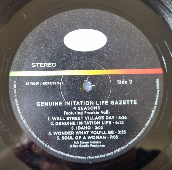 The Four Seasons - The Genuine Imitation Life Gazette | Rhino Records (R1 70249) - 4