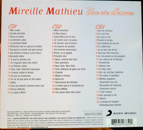 télécharger l'album Mireille Mathieu - Une Vie DAmour