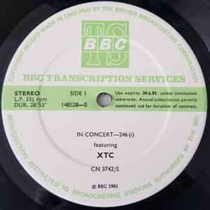 XTC - In Concert-246 album cover