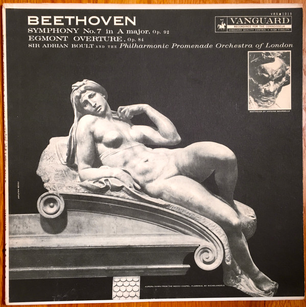 télécharger l'album Beethoven, Sir Adrian Boult, The Philharmonic Promenade Orchestra Of London - Symphony No 7 In A Major Op 92 Egmont Overture Op 84
