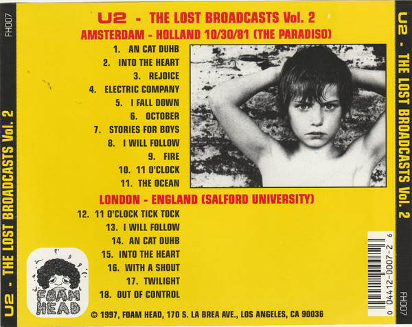 baixar álbum U2 - The Lost Broadcasts Vol 2