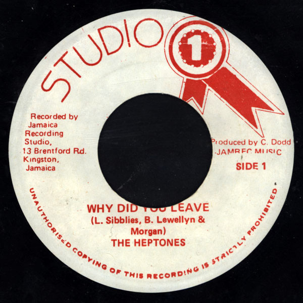 期間限定お試し価格 Heptones ‎Why Did YouLeave reggaeレゲエレコード