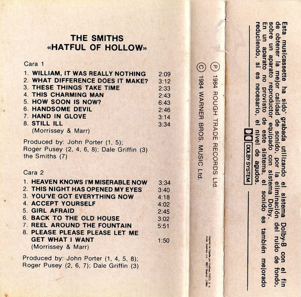 The Smiths - Hatful Of Hollow | Releases | Discogs