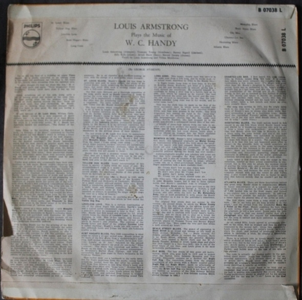 descargar álbum Louis Armstrong - Plays The Music Of WC Handy