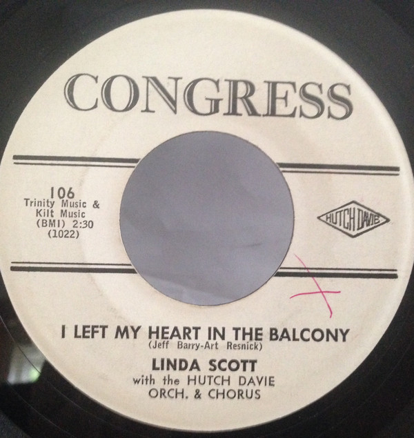 lataa albumi Linda Scott With Hutch Davie And His Orchestra - I Left My Heart On The Balcony