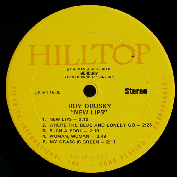 Roy Drusky - New Lips | Hilltop (JS 6175) - 3