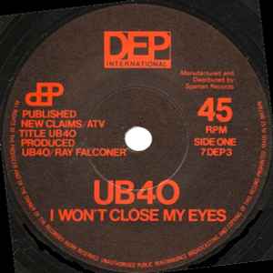 I Won't Close My Eyes (Vinyl, 7