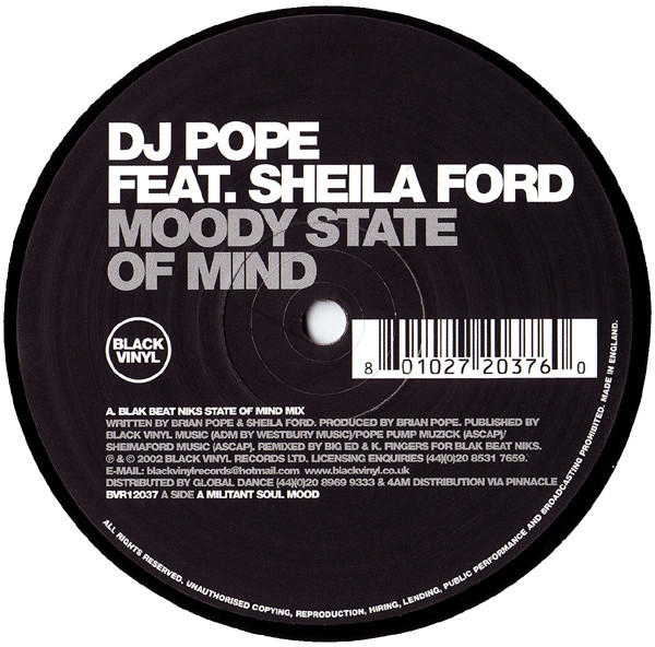 ladda ner album DJ Pope Feat Sheila Ford - Moody State Of Mind