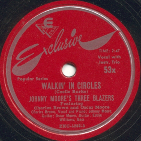 ladda ner album Johnny Moore's Three Blazers Featuring Charles Brown and Oscar Moore - Lonesome Blues Walkin In Circles