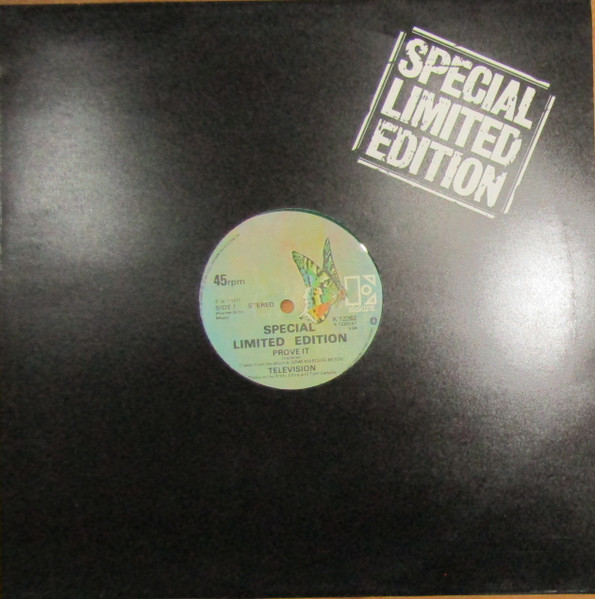 Television Prove It - Green Vinyl + Stickered Sleeve UK 12 vinyl