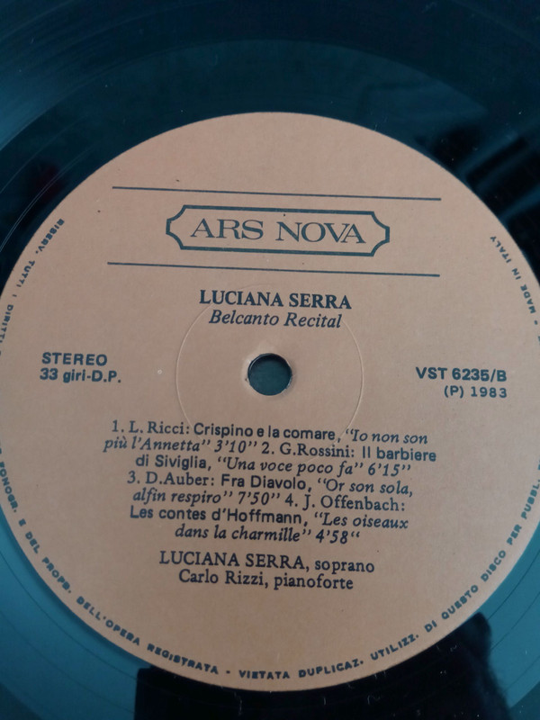 last ned album Luciana Serra - Belcanto Recital