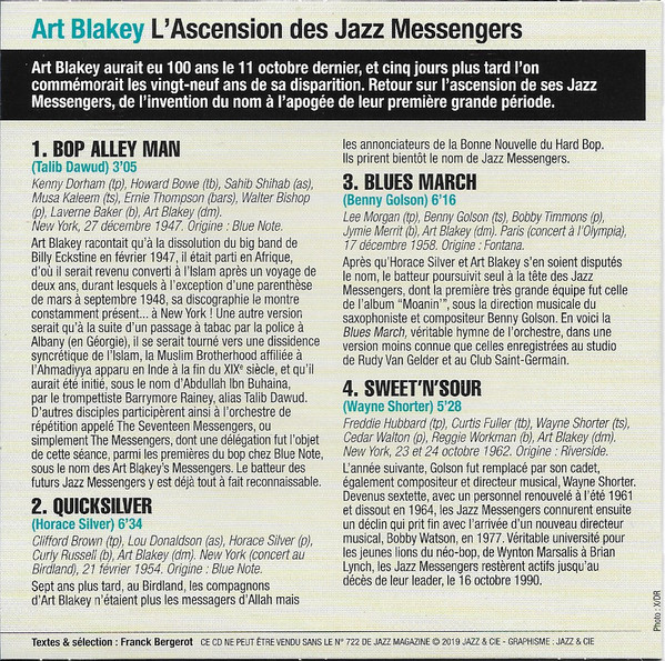 descargar álbum Art Blakey - LAscension Des Jazz Messengers