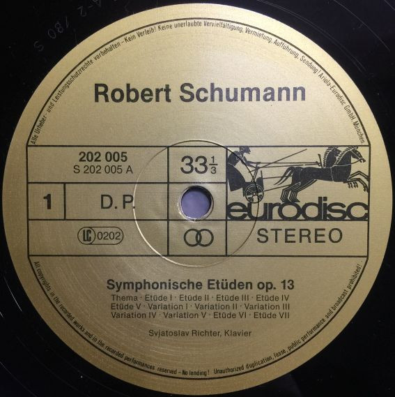 Album herunterladen Sviatoslav Richter, Robert Schumann - Symphonische Etüden Op13 Albumblätter aus Op 99