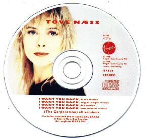 Tove Naess – I Want You Back (1988, Vinyl) - Discogs