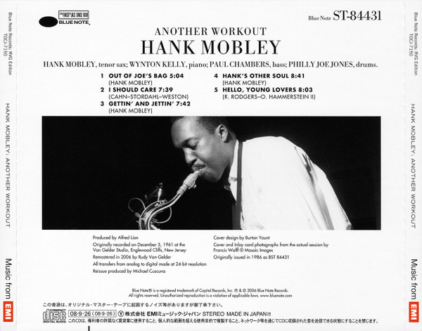 Hank Mobley – Another Workout (2008, CD) - Discogs