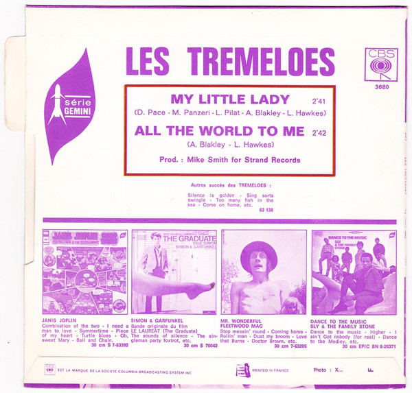 ladda ner album Les Tremeloes - My Little Lady