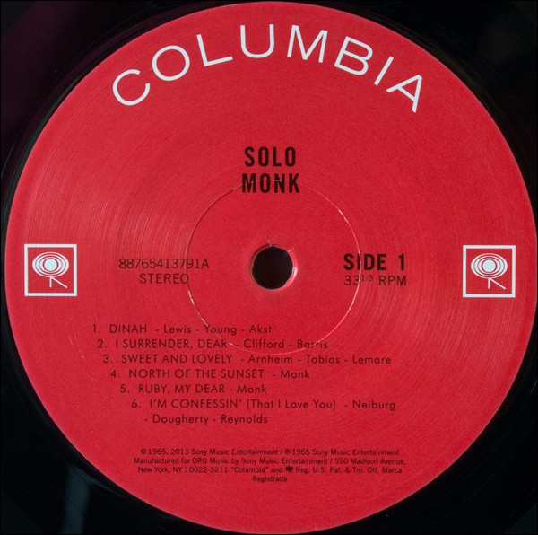 Monk - Solo Monk | Releases | Discogs