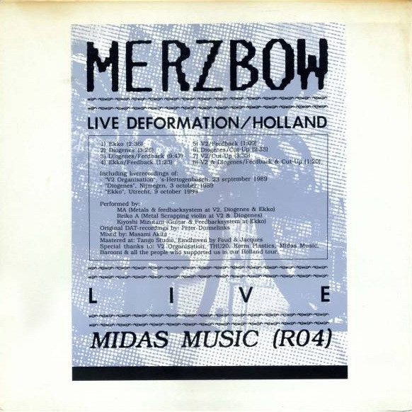 Merzbow / THU20 – Live Deformation / Holland / Bordeaux (1991 