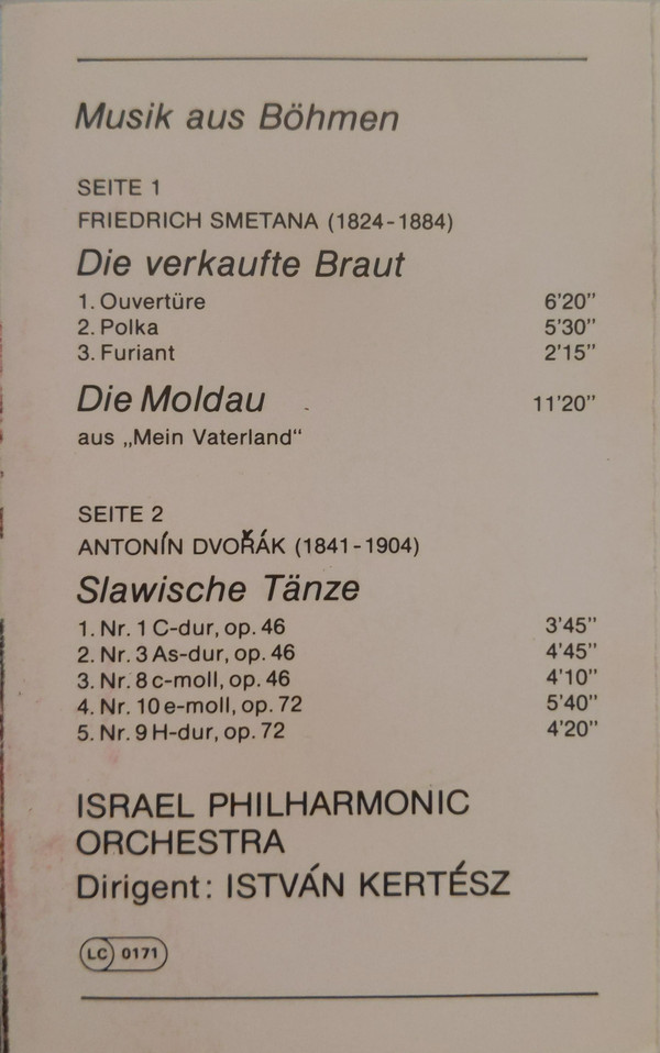 descargar álbum Israel Philharmonic Orchestra, István Kertész, Smetana, Dvořák - Die Moldau Die Verkaufte Braut Slawische Tänze