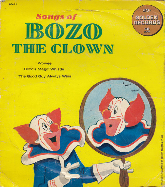 Larry Harmon records Vintage Bozo The Clown TV 45 LP CAPITAL RECORD ALBUM 102 