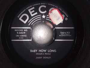 Jimmy Donley - Baby How Long / I Gotta Go album cover