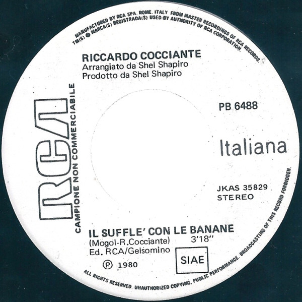 Album herunterladen Riccardo Cocciante - Cervo A Primavera Il Sufflè Con Le Banane