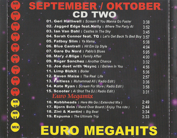lataa albumi Various - Euro Mega Hits 2001 Nr 9 SeptOkt