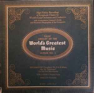 Pyotr Ilyich Tchaikovsky - Basic Library Of The World's Greatest Music -  Album No. 5