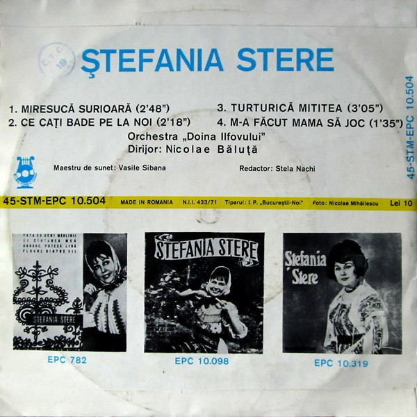 ladda ner album Ștefania Stere - Ștefania Stere
