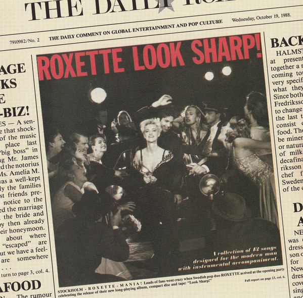 personlighed Ingeniører Medicinsk malpractice Roxette – Look Sharp! (1988, Vinyl) - Discogs
