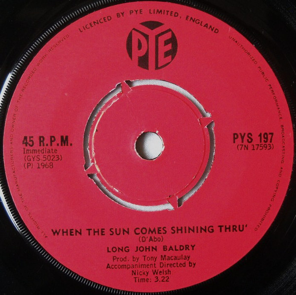 baixar álbum Long John Baldry - When The Sun Comes Shining Thru