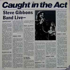 Caught In The Act - Steve Gibbons Band