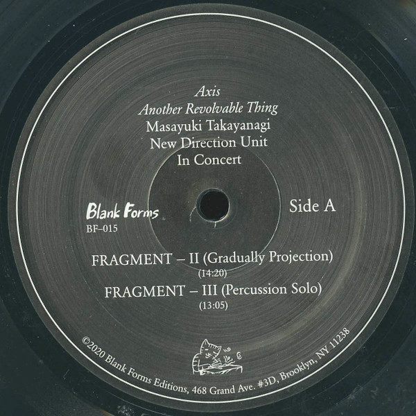 Masayuki Takayanagi New Direction Unit - Axis​/​Another Revolvable Thing 1 | Blank Forms Editions (BF-015) - 3