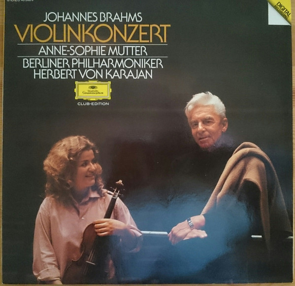 Brahms - Mutter, Berliner Philharmoniker, Herbert von Karajan – Violinkonzert (1982, Vinyl) - Discogs