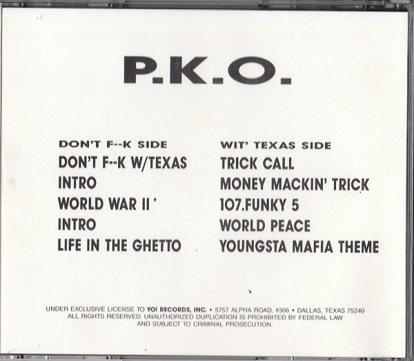 G-rap-P.K.O - don’t F••k W/TexasOG皿ワンオーナー
