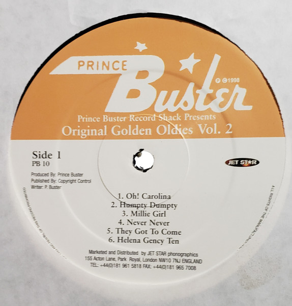 Prince Buster – Prince Buster Record Shack Presents The