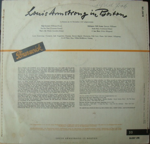 baixar álbum Louis Armstrong - In Boston