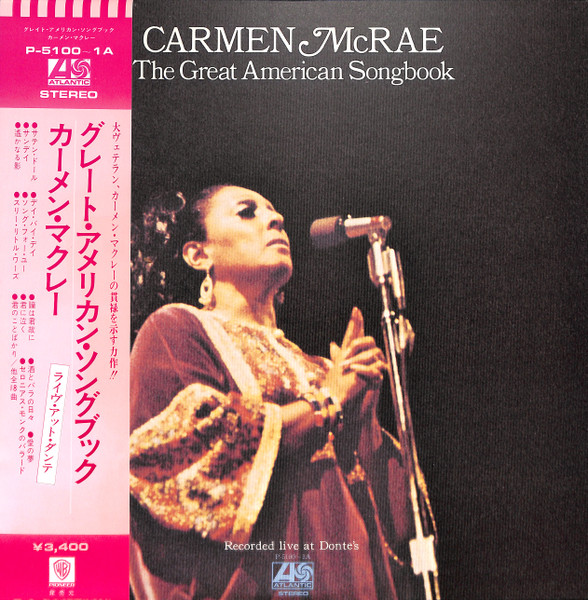 Carmen McRae – The Great American Songbook (1972, Vinyl) - Discogs