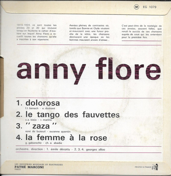 last ned album Anny Flore - Dolorosa