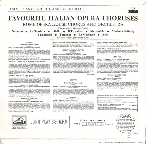 Album herunterladen Rome Opera House Chorus And Orchestra - Favourite Italian Opera Choruses