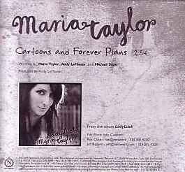 Maria Taylor Featuring Michael Stipe – Cartoons And Forever Plans (2009,  CD) - Discogs