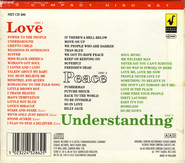 last ned album Download Curtis Mayfield - Love Peace Understanding album