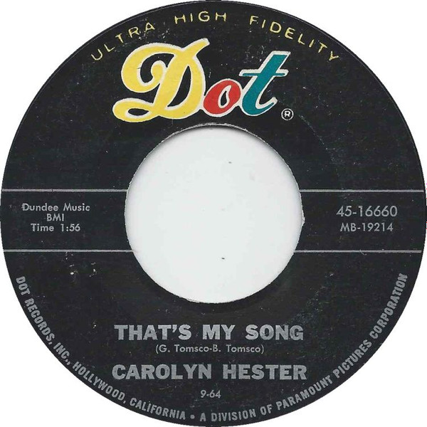 baixar álbum Carolyn Hester - Thats My Song