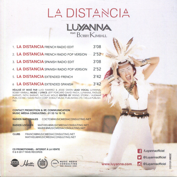 descargar álbum Luyanna Feat Bobby Kimball - La Distancia