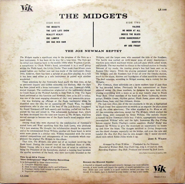 télécharger l'album The Joe Newman Septet - The Midgets