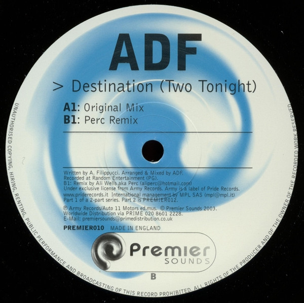 télécharger l'album ADF - Destination Two Tonight