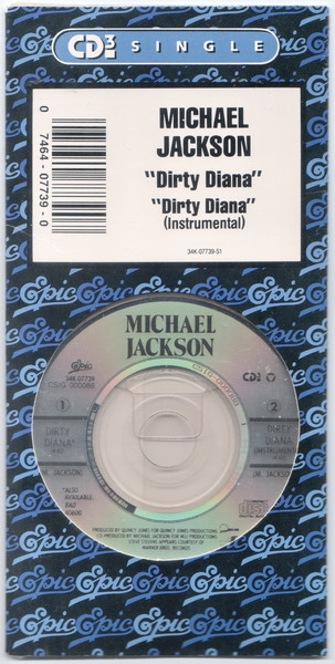 Michael Jackson – Dirty Diana (1988, CD) - Discogs