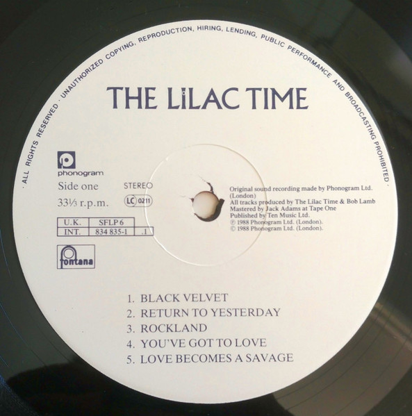 The Lilac Time The Lilac Time 1988 Vinyl Discogs
