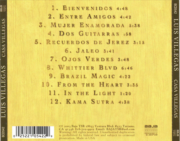 last ned album Luis Villegas - Casa Villegas