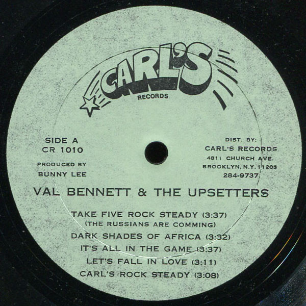 Val Bennett & The Upsetters (1979, Vinyl) - Discogs